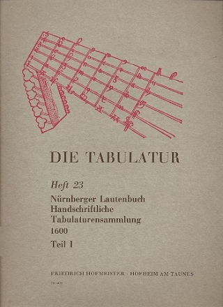 Nrnberger Lautenbuch Band 1  
