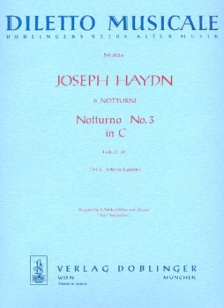 Notturno C-Dur Nr.3 Hob.II:32 fr 2 Altblockflten (Liren) und Kammero fr 2 Altblockflten und Klavier