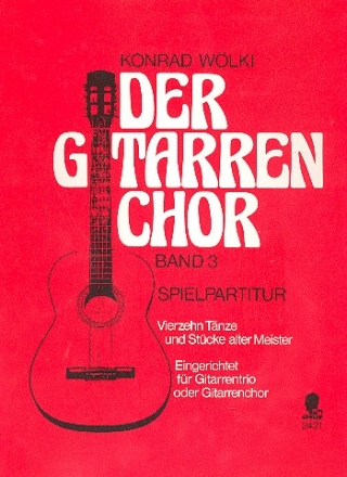 Der Gitarrenchor Band 3  fr 3 Gitarren Spielpartitur