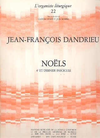 Noels vol.4 pour orgue L'organiste liturgique 22