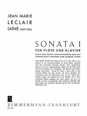 Sonate e-Moll Nr.1 fr Flte und Klavier