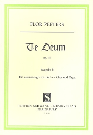 Te Deum op.57b fr gem Chor und Orgel Partitur (la)