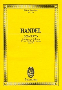 Konzert B-Dur op.7,1 fr Orgel und Orchester Studienpartitur