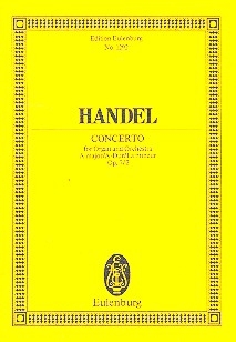 Konzert A-Dur op.7,2 fr Orgel und Orchester Studienpartitur