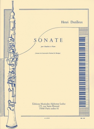 Sonate pour hautbois et piano