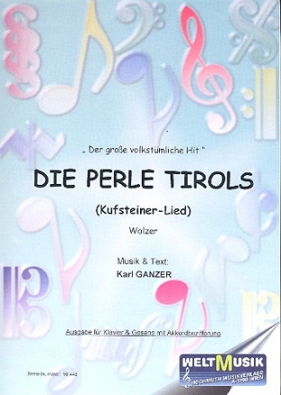 Kufsteiner Lied fr Klavier / Akkordeon Einzelausgabe