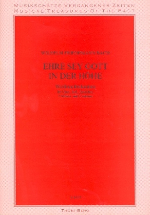 Ehre sey Gott in der Hhe fr Soli, gem Chor, Streicher und Bc Partitur (= Cembalo)