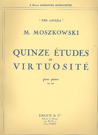 15 tudes de virtuosit op.72 pour piano