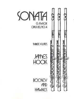 Sonate G-Dur op. 83/4 fr 3 Flten Partitur und Stimmen