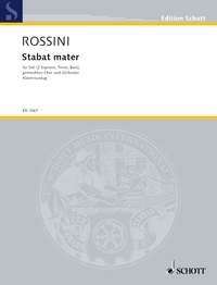 Stabat mater fr Soli (SSTB), gemischter Chor (SATB) und Orchester Klavierauszug