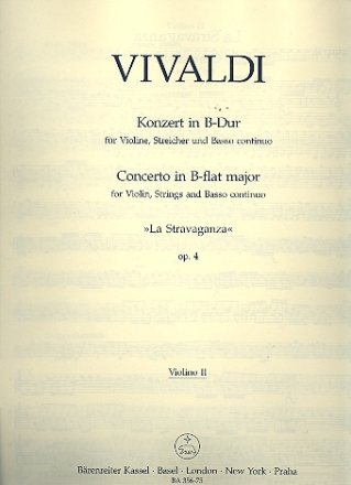 Concerto B-Dur NR.1 fr Violine, Streicher und BC Violine 2