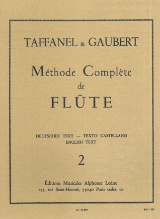 Methode complete de flute vol.2 cartonnee (fr/dt/en/sp) 