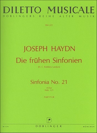 SINFONIA NR. 21 A-DUR, H. I:21 ROBBINS LANDON, H.C., ED DILETTO MUSICALE