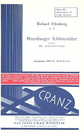 Petersburger Schlittenfahrt op.57: fr Salonorchester