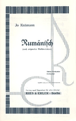 Rumnisch fr Salonorchester Stimmen