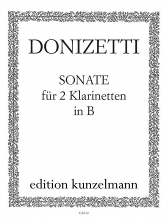 Sonate fr 2 Klarinetten Stimmen