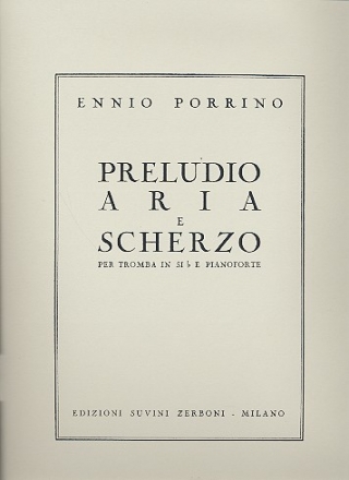 Preludio, Aria e Scherzo per tromba e pianoforte