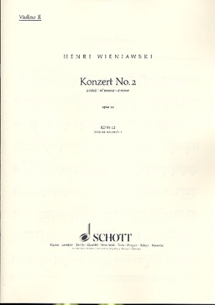 Konzert d-Moll Nr.2 op.22 fr Violine und Orchester Violine 2