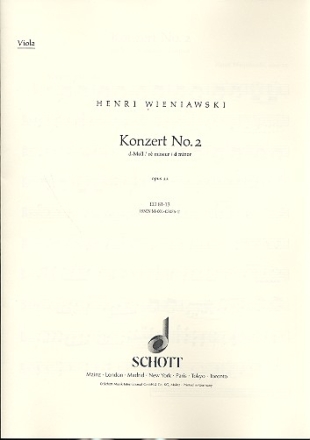 Konzert d-Moll Nr.2 op.22 fr Violine und Orchester Viola