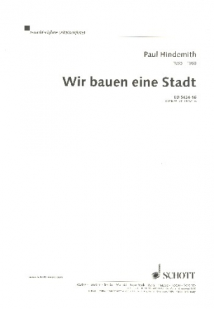 Wir bauen eine Stadt fr Kinderchor (SMez), Melodie-Instrumente und Schlagwerk Einzelstimme - Tenor-Blockflte