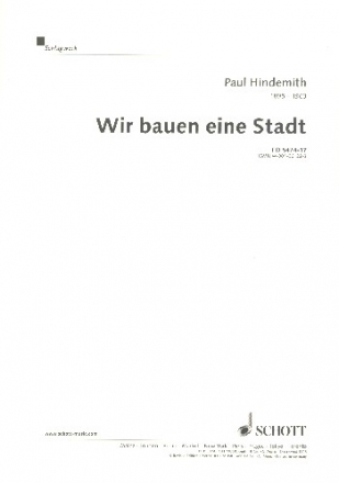 Wir bauen eine Stadt fr Kinderchor (SMez), Melodie-Instrumente und Schlagwerk Einzelstimme - Schlagzeug