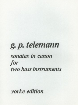 Sonatas in Canon vol.1 for 2 bass instruments