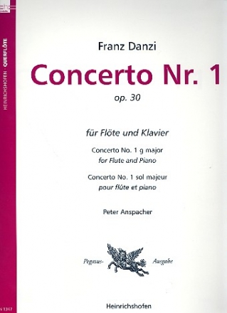 Konzert G-Dur Nr.1 op.30 fr Flte und Orchester fr Flte und Klavier