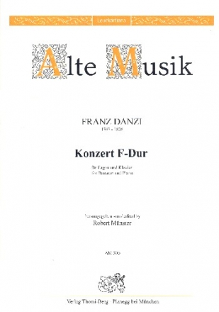 Konzert F-Dur  fr Fagott und Orchester fr Fagott und Klavier