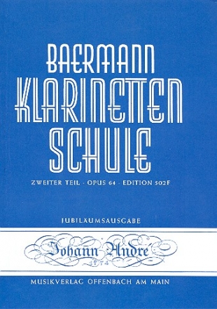 Klarinettenschule Band 6 Zweiter Teil op.64 Klavierbegleitung zu Band 5 / 502E