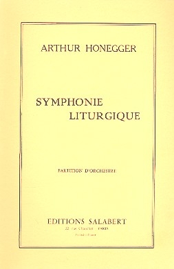 Symphonie liturgique (no.3) pour orchestre partition miniature