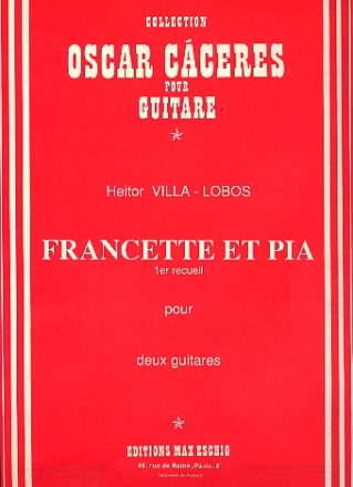Francette et pia vol.1 (nos.1-5) pour 2 guitares Partitur