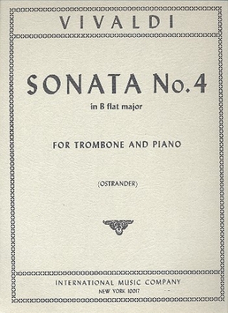 Sonata B flat major no.4 for trombone and piano