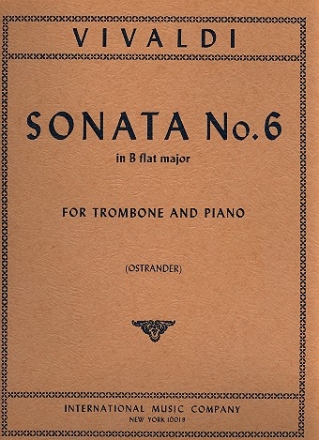 Sonata no.6 in B flat major for trombone and piano OSTRANDER, ED.