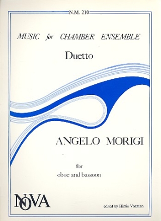 Duetto for oboe and bassoon score