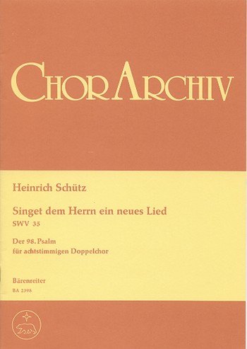 Singet dem Herrn SWV35  fr Doppelchor Partitur