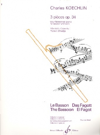 3 pieces op.34 pour basson et piano