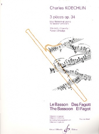 3 pices op.34  pour basson et piano