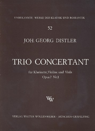 Trio concertant op.7,1 fr Klarinette, Violine und Viola Stimmen
