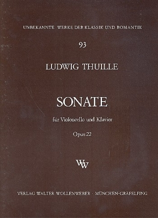 Sonate op.22 für Violoncello und Klavier