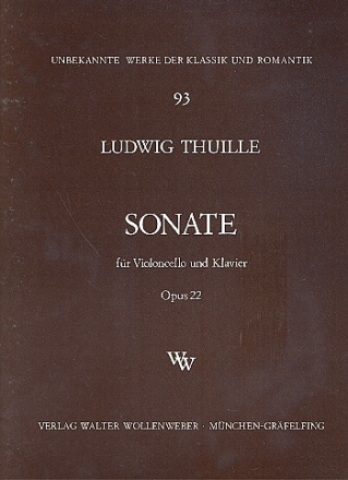 Sonate op.22 fr Violoncello und Klavier