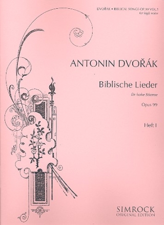 Biblische Lieder op.99 Band 1 fr hohe Singstimme und Klavier (dt/en/fr/ts)