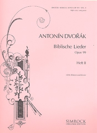 Biblische Lieder op.99 Band 2 fr hohe Stimme und Klavier (dt/en/fr/ts)