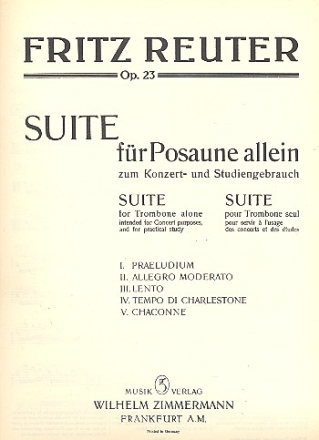 Suite op.23 fr Posaune