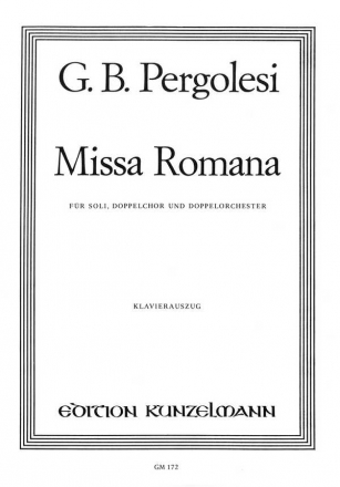 Missa Romana fr Soli, Doppelchor und Doppelorchester Klavierauszug