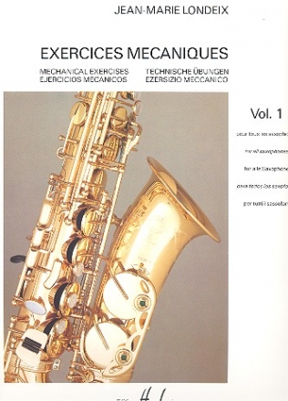 Exercices mécaniques vol.1 pour saxophone