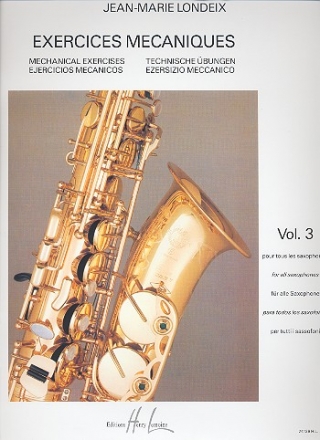 Exercices mécaniques pour tous les saxophones vol.3