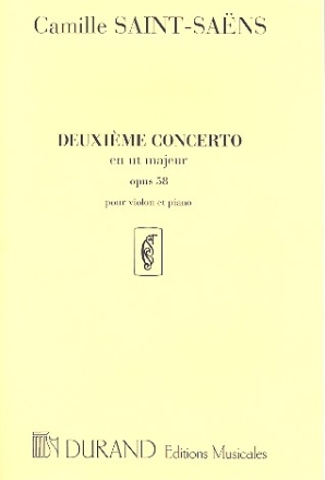 Concerto ut majeur no.2 op.58 pour violon et piano