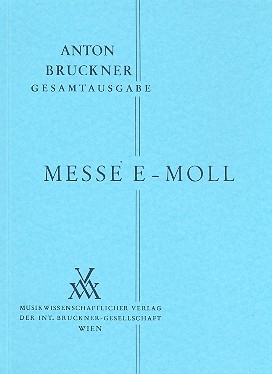 Messe e-Moll 2. Fassung 1882 fr Chor und Blser Studienpartitur