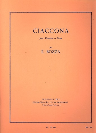Ciaccona pour trombone et piano