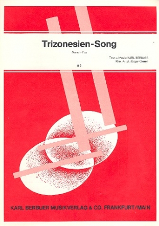 Trizonesien-Song: Einzelausgabe Gesang und Klavier